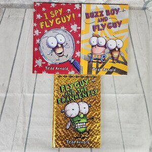 Fly Guy Hardcover Books Set of 3 I Spy Buzz Boy  Frankenfly
